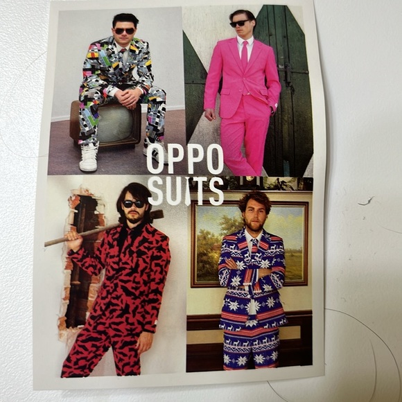 Men’s Oppo Christmas suit red/white/blue size 50 - Picture 5 of 7